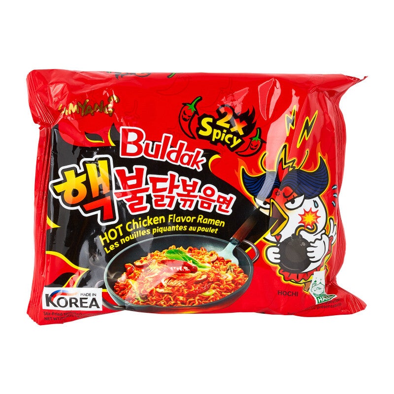 Samyang Buldak Noodles - Hot Chicken - Double Spicy 140 gram.