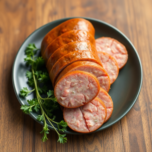 Zacht wit bolletje Boterhamworst.