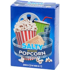 Popcorn voor in de magnetron Zout 3 x 90 gram.