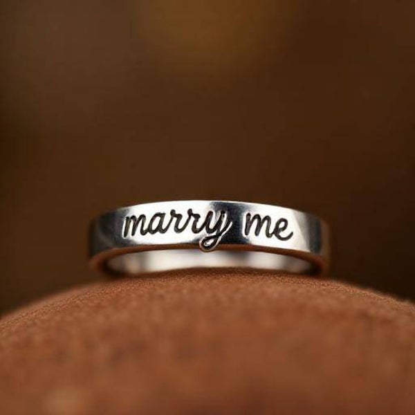 Personalised 'Marry-Me-Quick' Ring