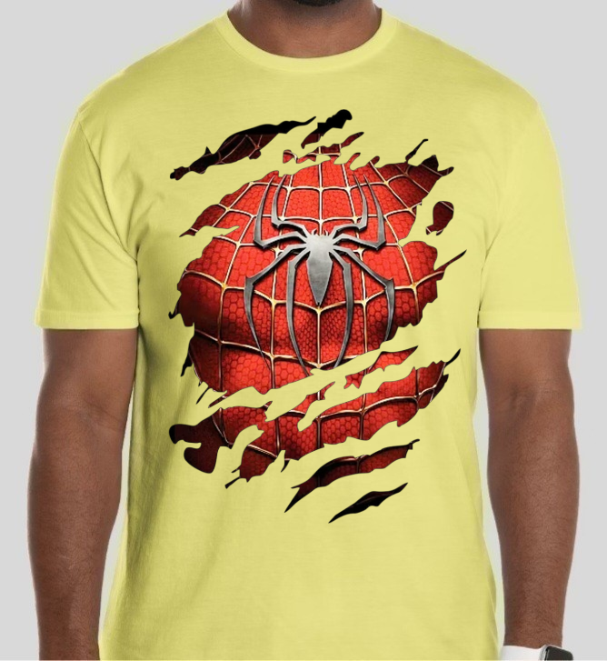 Ripped Spider-Man shirt