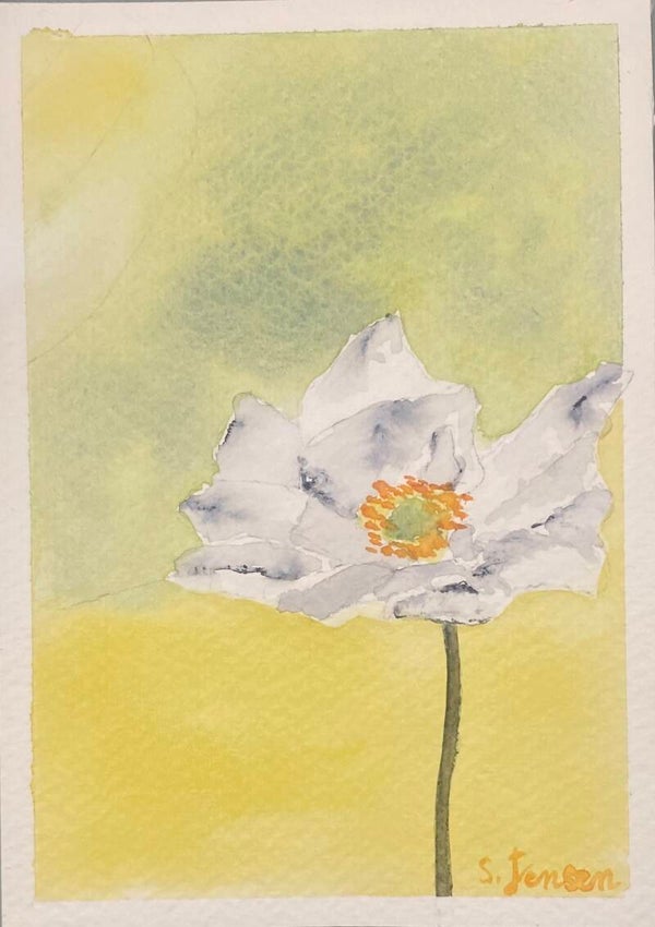 Original Hand-painted,signed,4 limited edition Postcard by S.Jensen