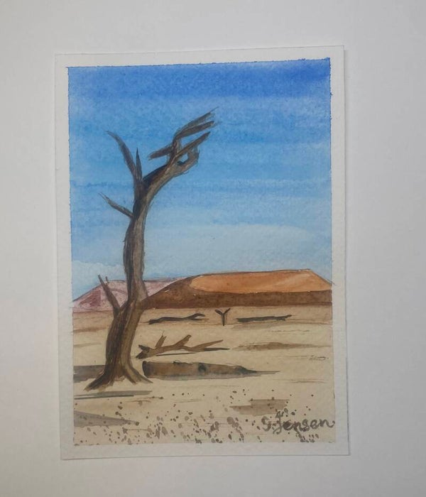 Original Hand-painted,signed,limited edition Postcard by S.Jensen