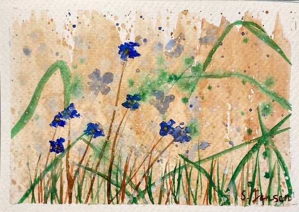 Original Hand-painted,signed,limited edition Postcard by S.Jensen