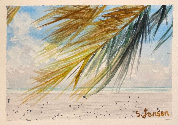 Original Hand-painted,signed,limited edition Postcard by S.Jensen
