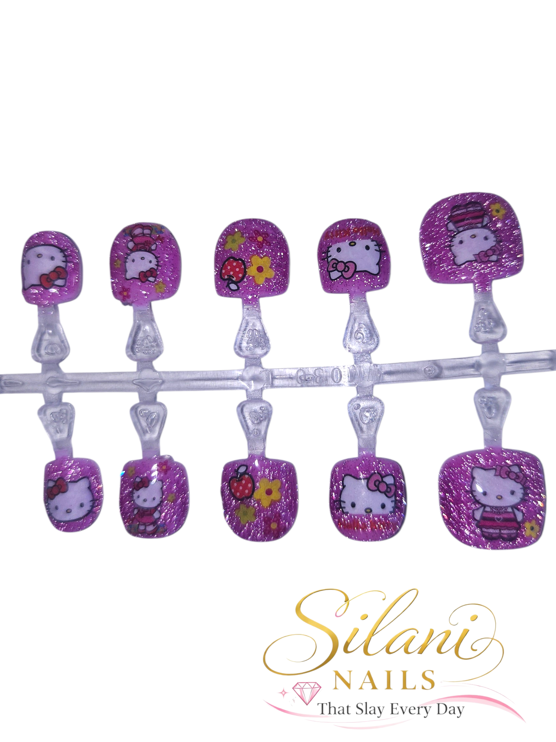 Purple Hello Kitty Glitter