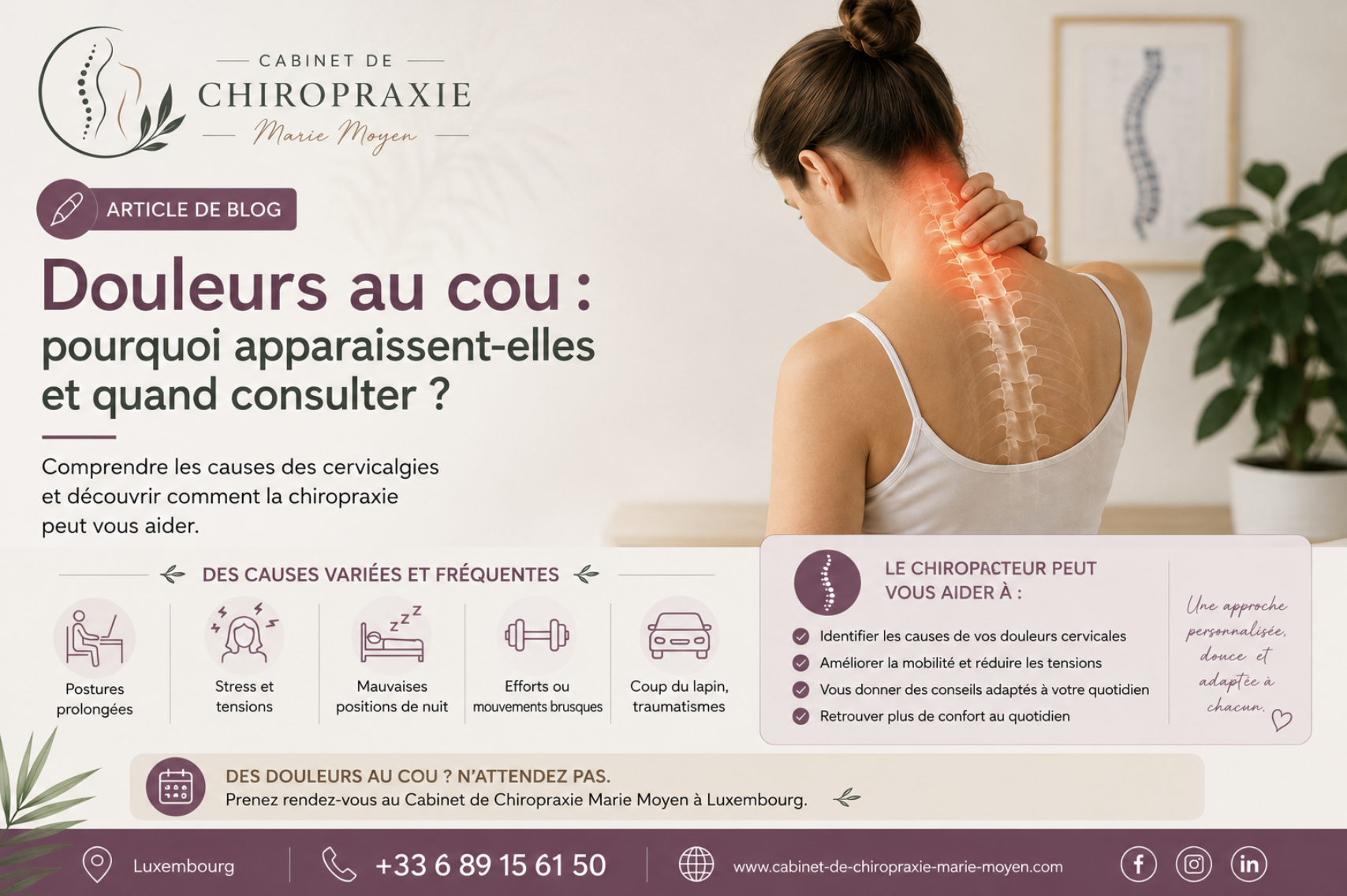 douleur de cou - Chiropracteur Luxembourg 