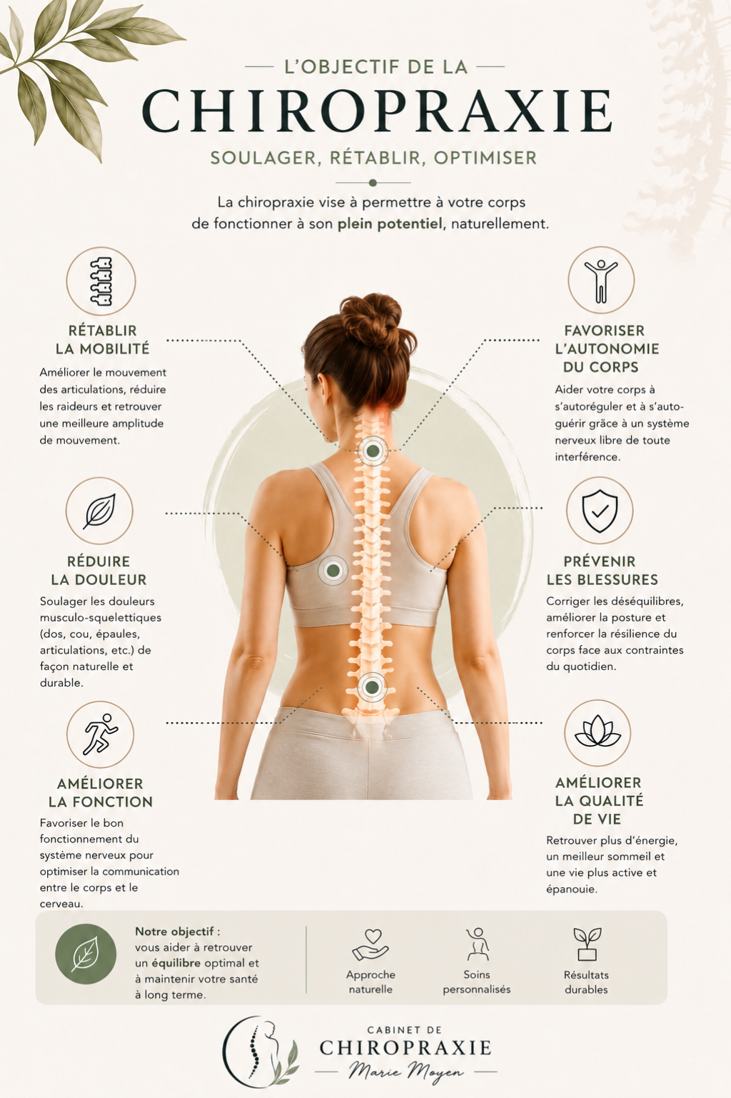 L'objectif de la chiropraxie 