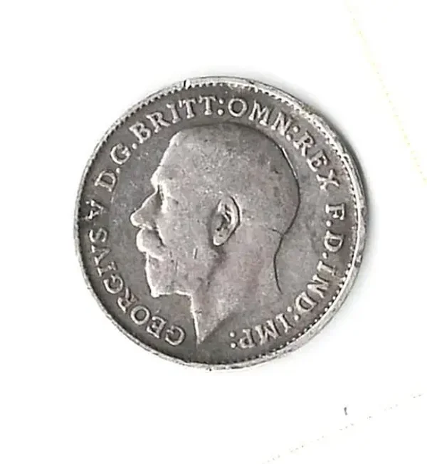 1911 Great Britain 3 Pence - Circulated - 92.5% Silver - Classic Coins