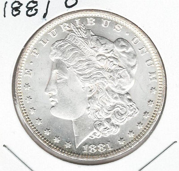 1881 O Morgan Dollar - Mint State MS 63 - 90% Silver