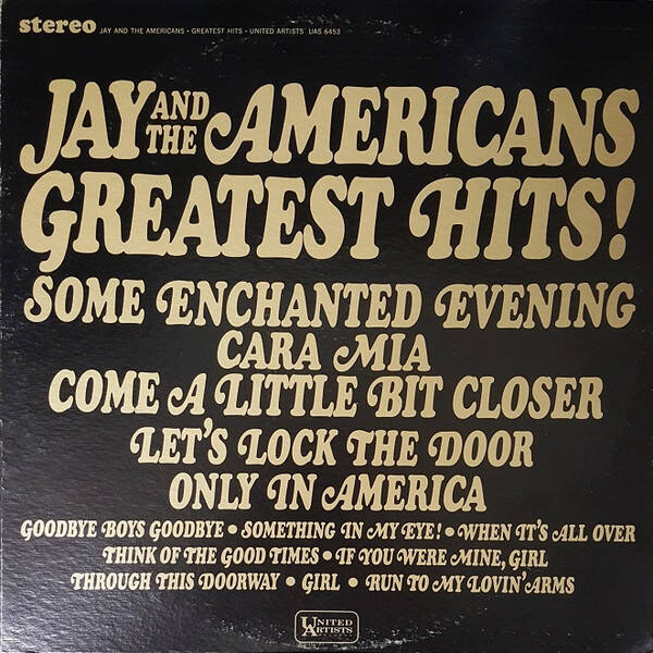 Jay And The Americans Greatest Hits - VG+ - Vinyl LP Record Album Stereo