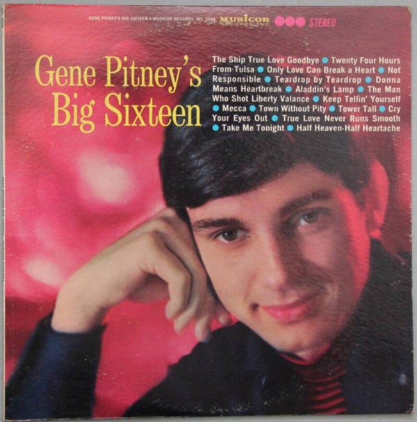 Gene Pitney ‎– Gene Pitney's Big Sixteen - Vinyl LP Album Stereo - VG+Plus