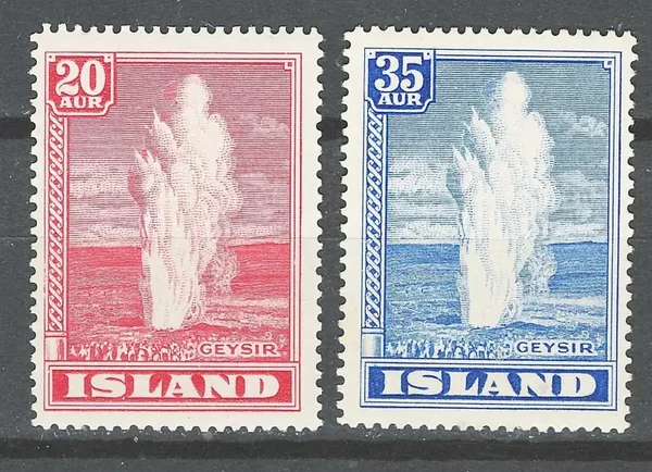 Iceland #204 #205 Mint Hinged - Issues of 1938/47 - Classic Stamps