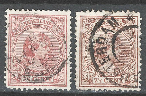 Netherlands #42, #42a - Used - Issues of 1894 - Shipping Free