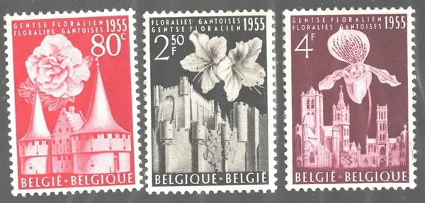 Belgium #482/#484 - Issues of 1955 - Unused - Classic Stamps