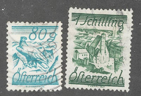 Austria #322, #323 Used - Issues of 1925/32 - Shipping Free