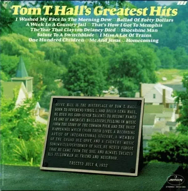Tom T. Hall - Tom T. Hall's Greatest Hits - VG+ - Vinyl LP Album Stereo