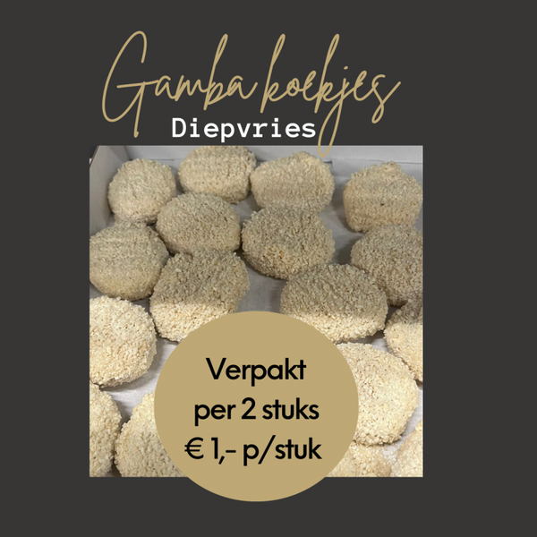 Gamba koekjes (per stuk € 1,00)