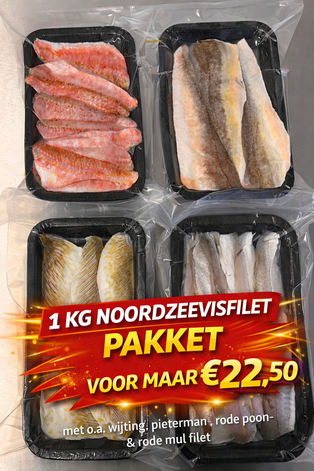 1 kg "Noordzeevis" filet