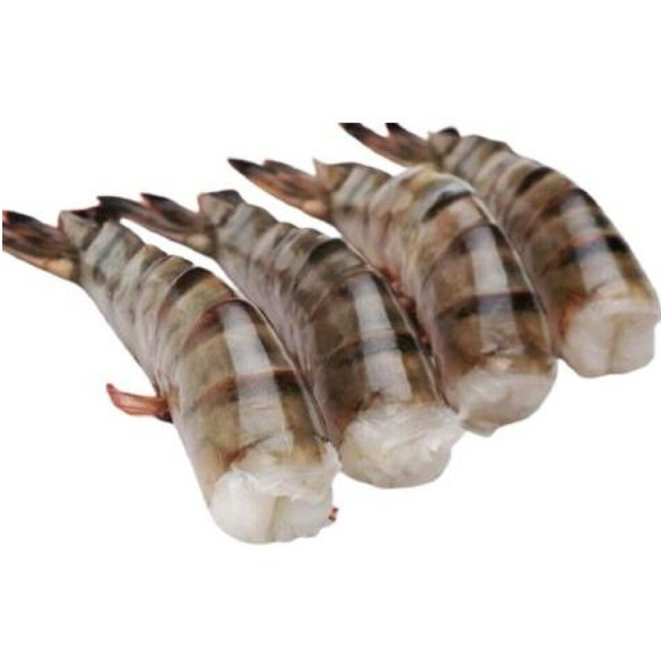 Zak van 1 kg Easy peel Black Tiger scampi's (wildvang) | zonder kop (diepvries)