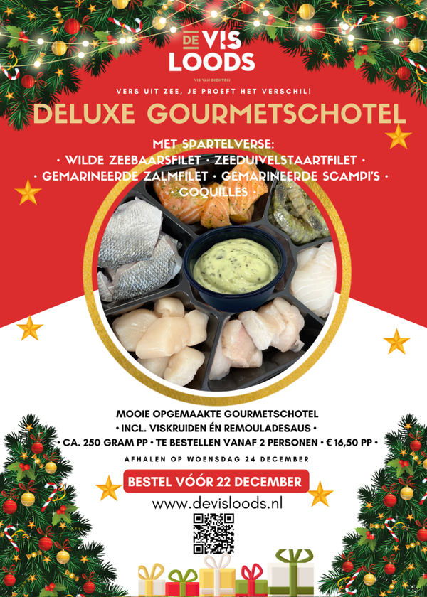 Deluxe gourmetschotel | Bestel vóór 22 dec. | Afhalen op woensdag 24 dec.