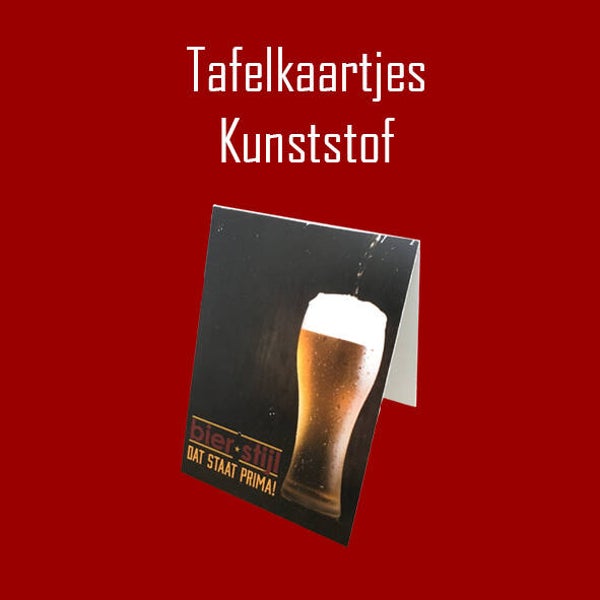 Tafelkaartjes kunststof