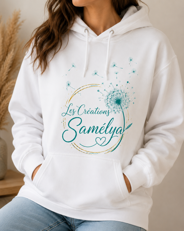 Chandail à capuchon unisex à personnaliser