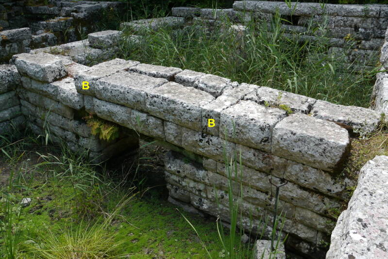 Butrint, zweischaliges Mauerwerk