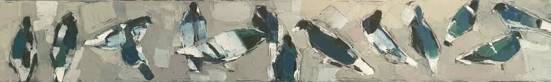 Pigeons 62x14 cm