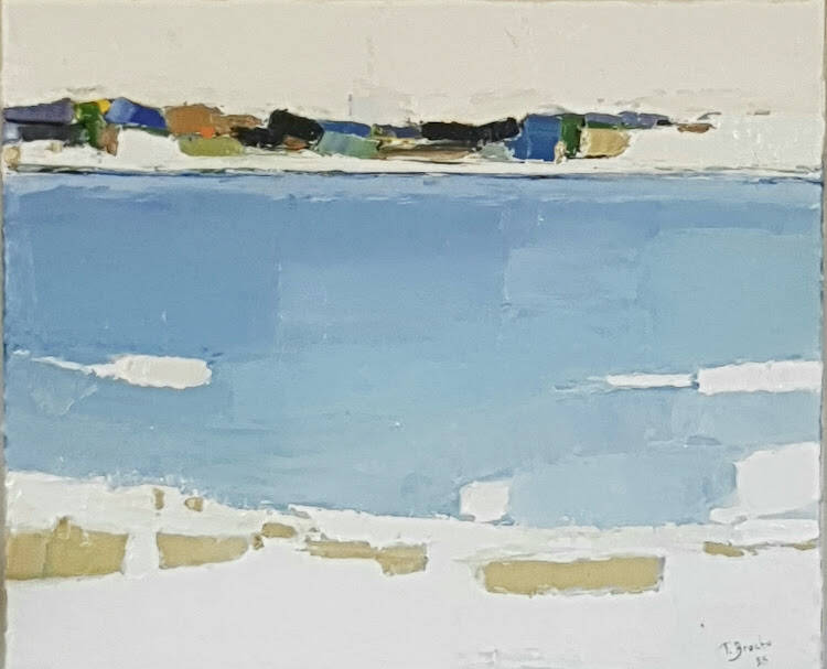 Plage de Villeneuve-Loubet 55x65 cm