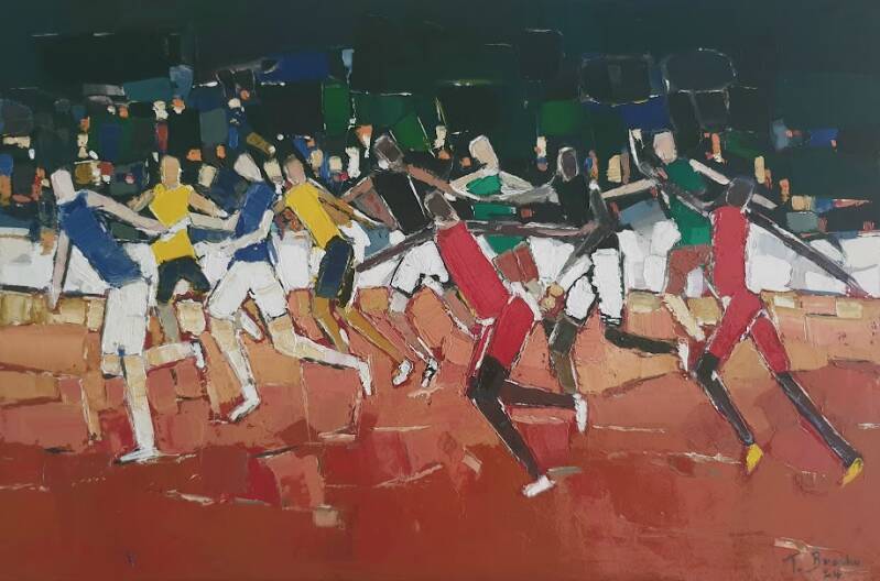 Relais olympique 90x60 cm