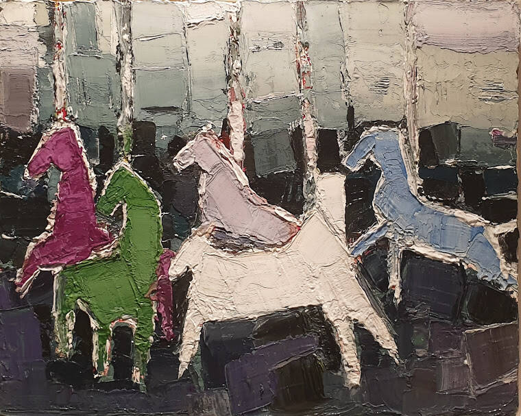Manège 41x33 cm