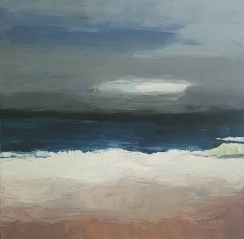 Bord de mer 90 x 90 cm