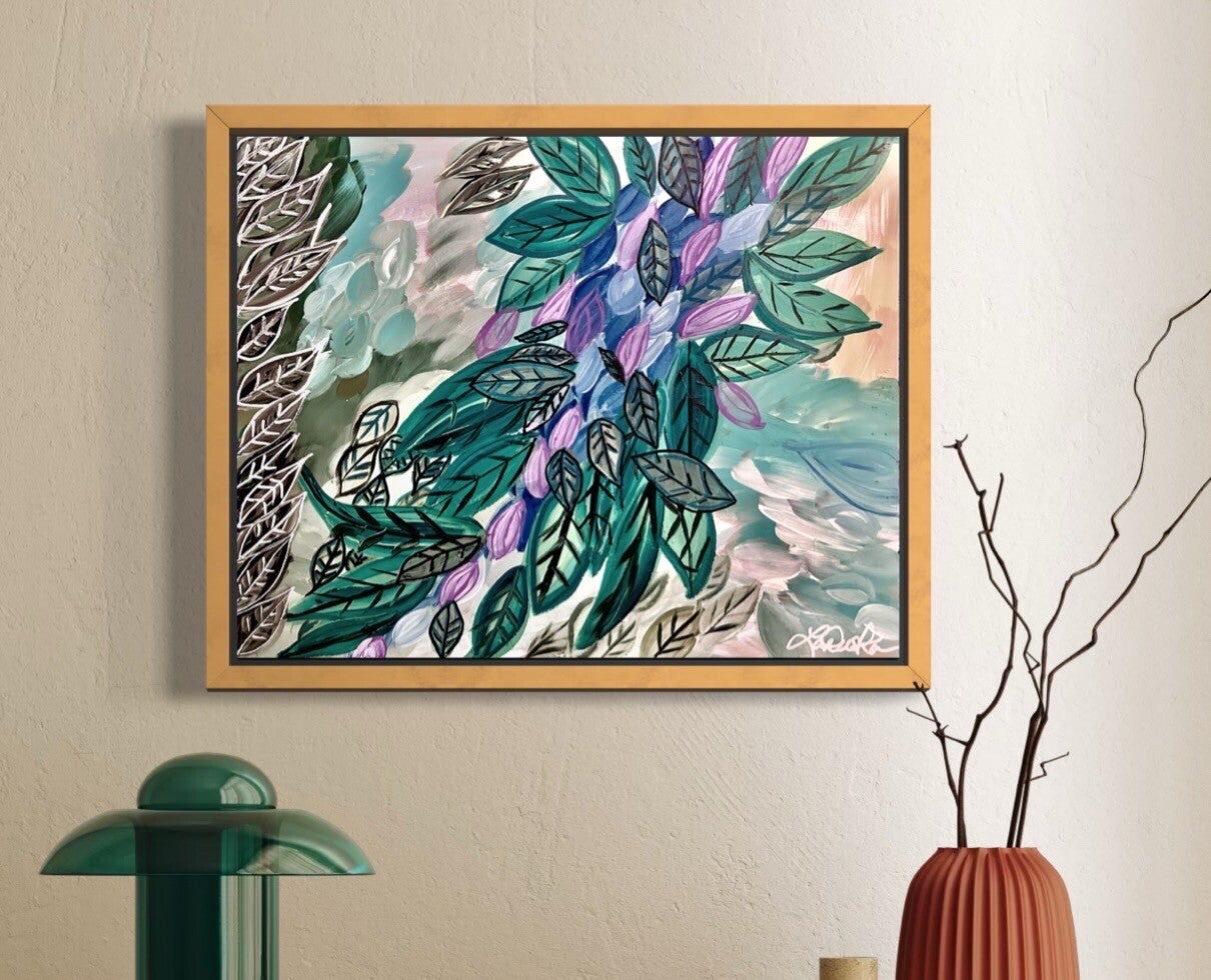 Blue Bells 20x16” canvas panel