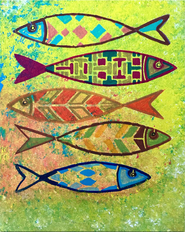Fishes 8x10x1.5”