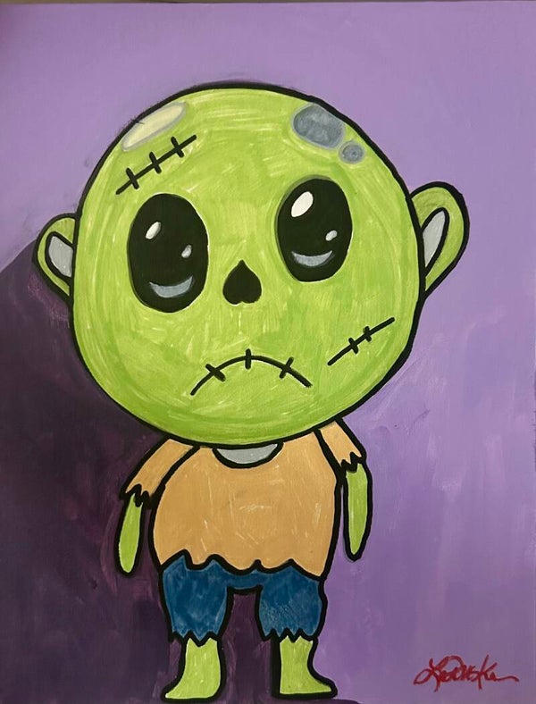 ZomBaby 11x14” canvas panel