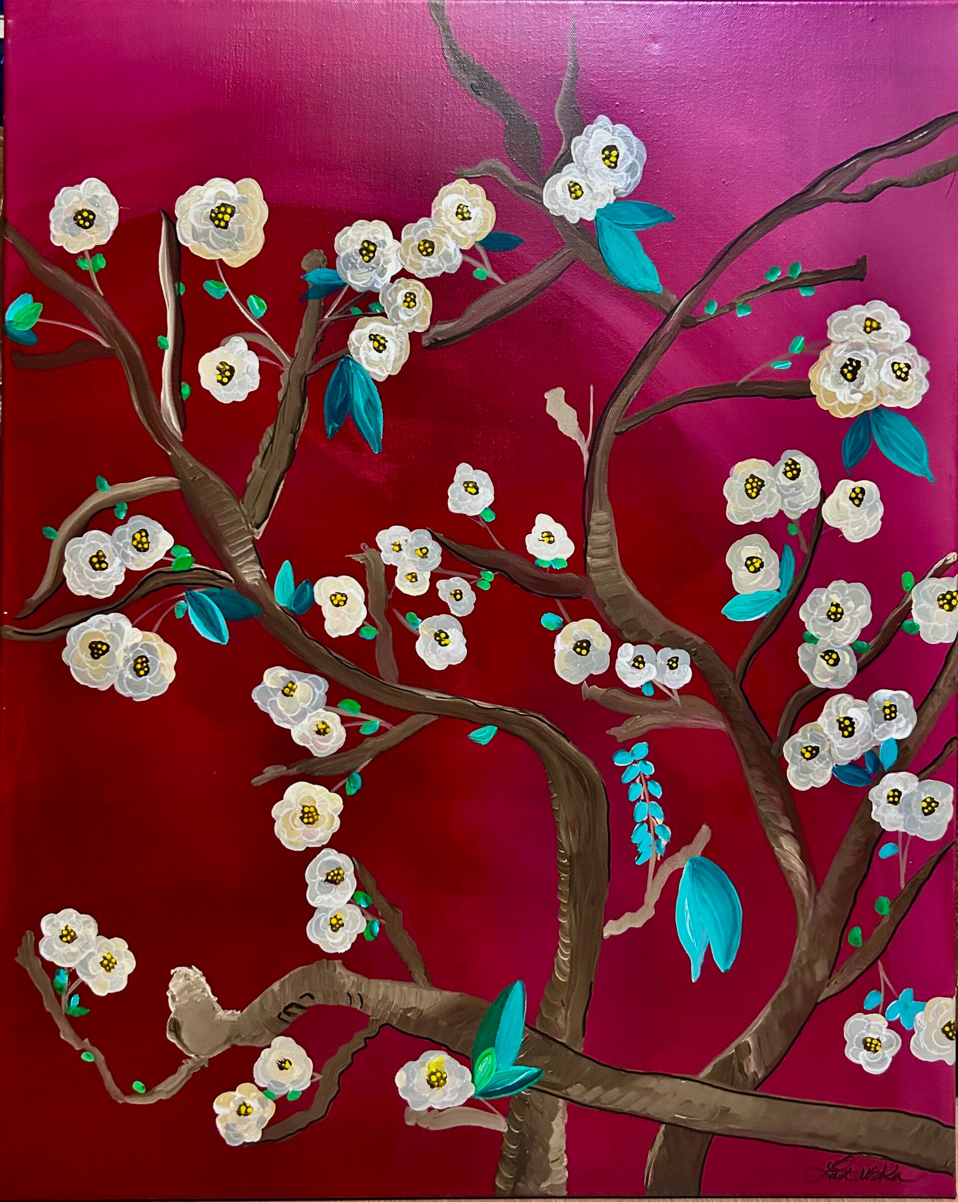 Almond Blossoms 24x30x1"
