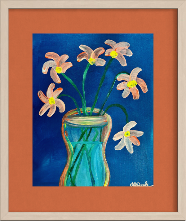 Vase de Fleurs 11x14” canvas panel
