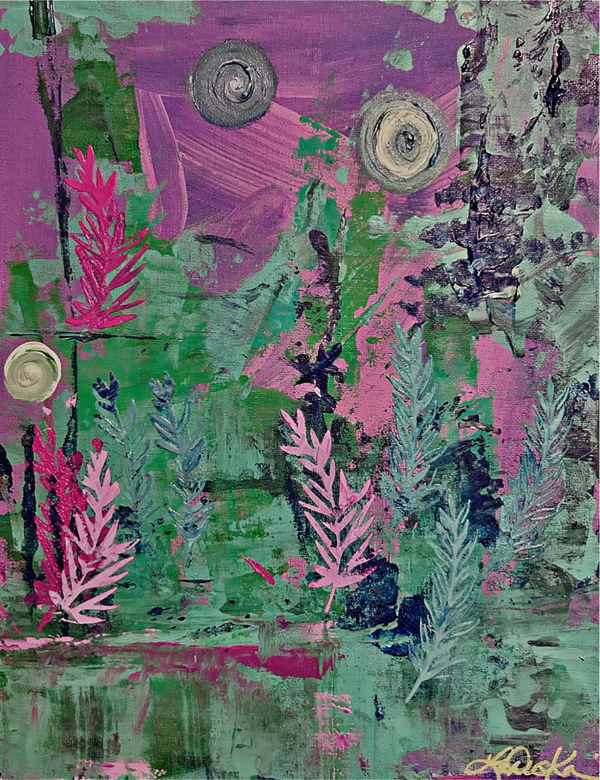 Mossy Grove 11x14” canvas panel