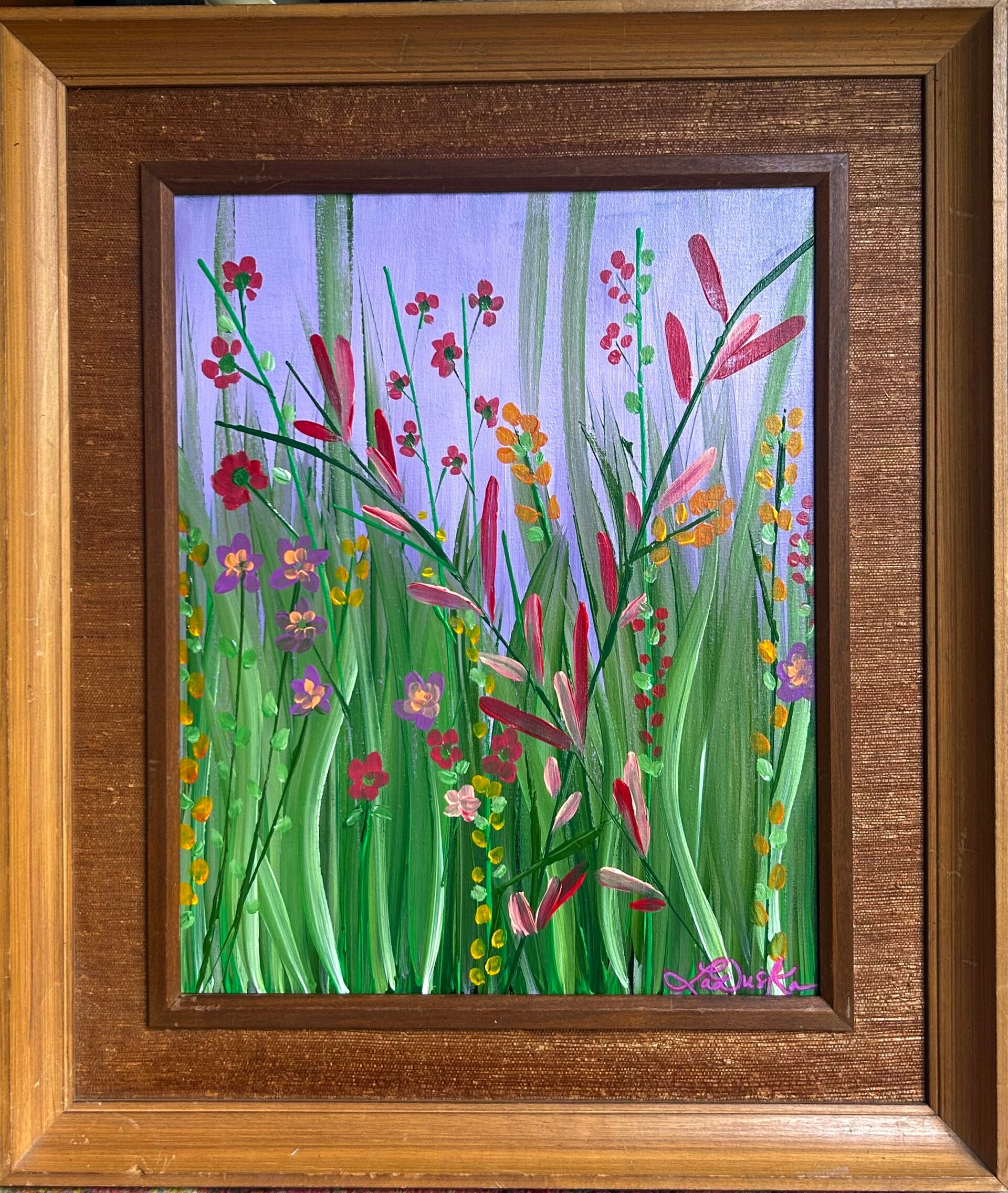 Lilac Sky In Summertime 16x20x.75”, framed