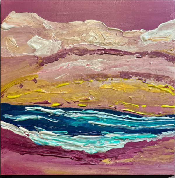 Blushing Sky 10x10x1.5”