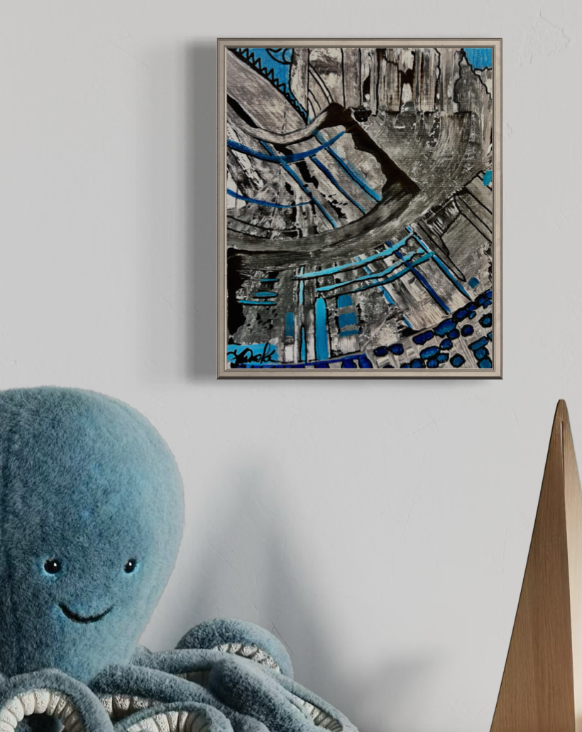 Starship #9 8x10” canvas panel