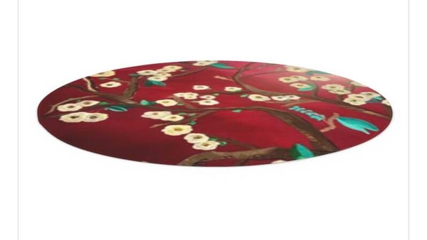 Almond Blossoms Table Cloth - Round 55” x 55”