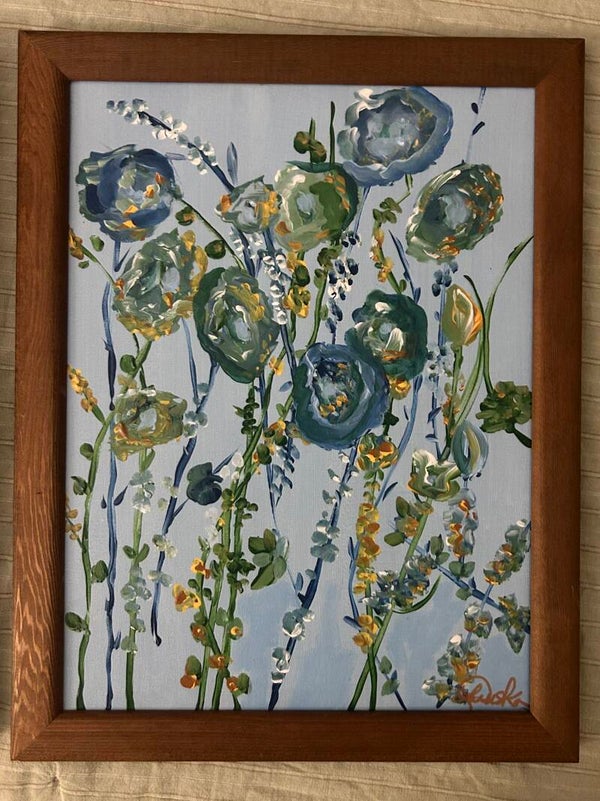 Nature in Blue 1 - A Series 12x16x3/4”, framed