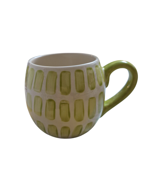 Tasse Obelix grüne Streifen