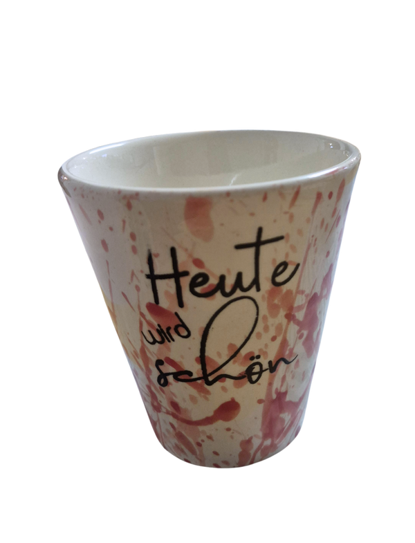 Becher Kege heute wird schön rot