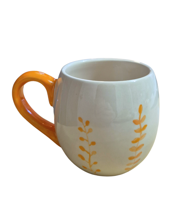 Tasse Obelix orange Pflanzen