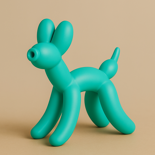 turquoise ballonhond