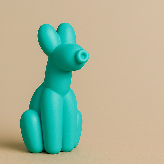 turquoise ballonhond