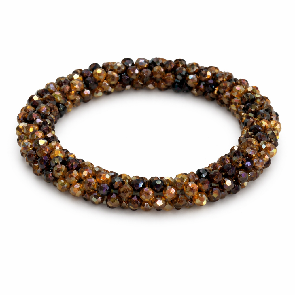 ✨ Schitterende armband in warme bruintinten ✨